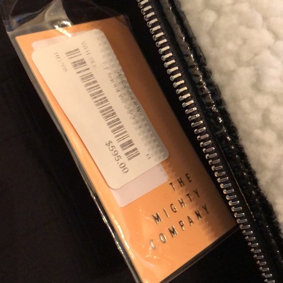 The mighty company St. Andrews sherpa leather jacket M NWT - Picture 8 of 11